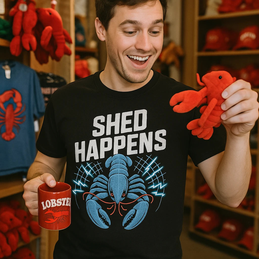 "Shed Happens" lobster shirts - product photo 8