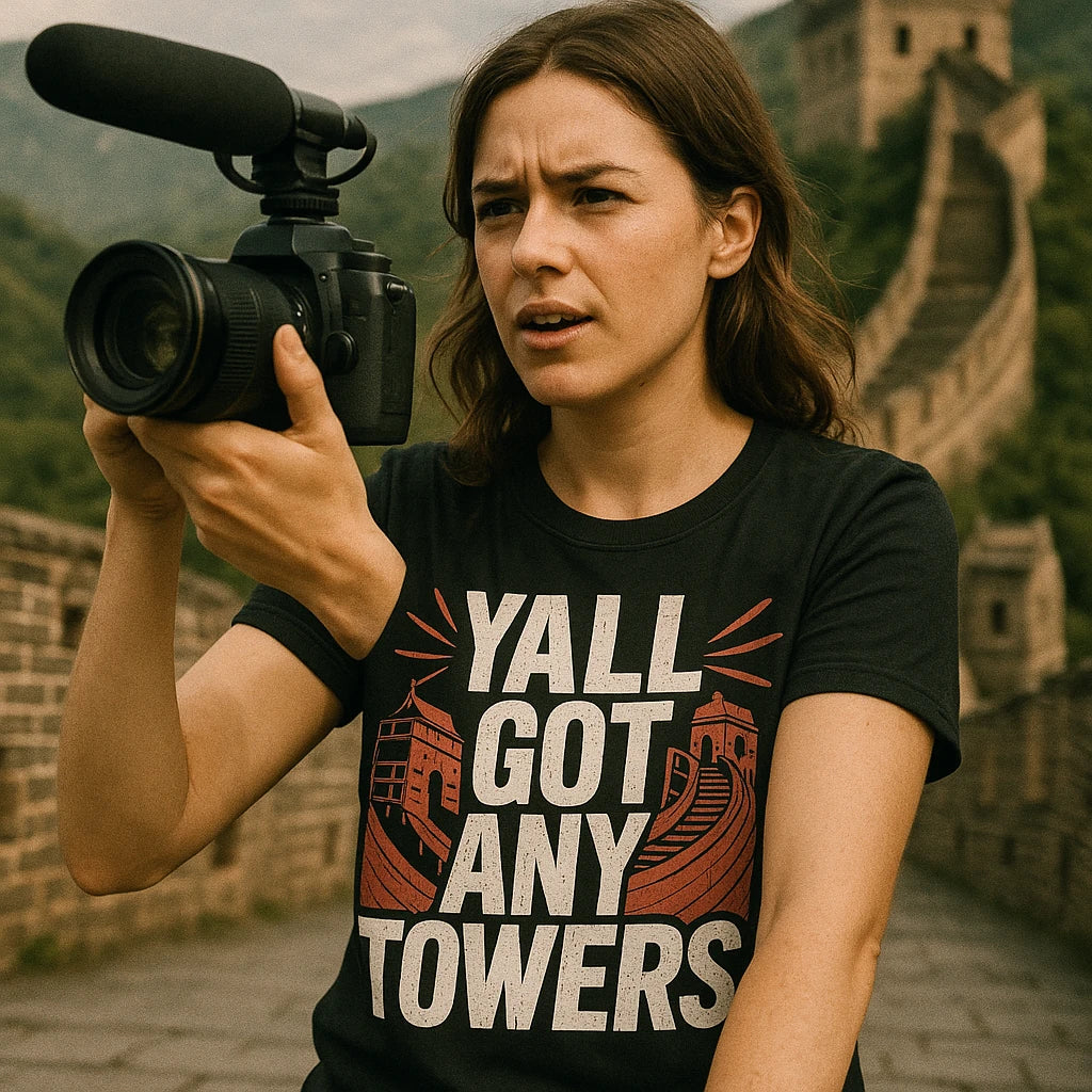 "Yall Got Any Towers" china t shirt - product photo 8