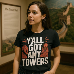 "Yall Got Any Towers" china t shirt - product photo 9