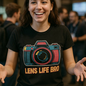 "Lens Life Bro" black photographers shirts - a birthday gift for photographers lover