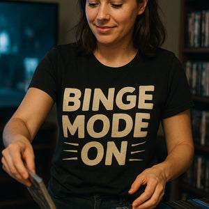 "Binge Mode On" graphic tee - product photo 6