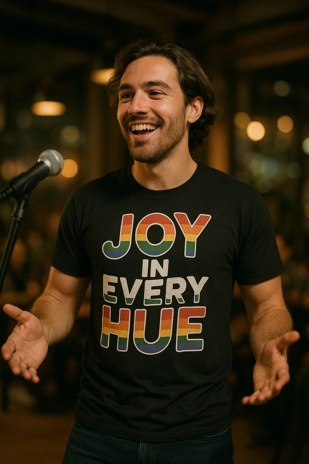 "Joy in Every Hue" lgbtq tee - product photo 6