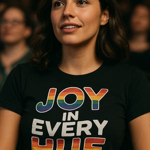 "Joy in Every Hue" lgbtq tee - product photo 7
