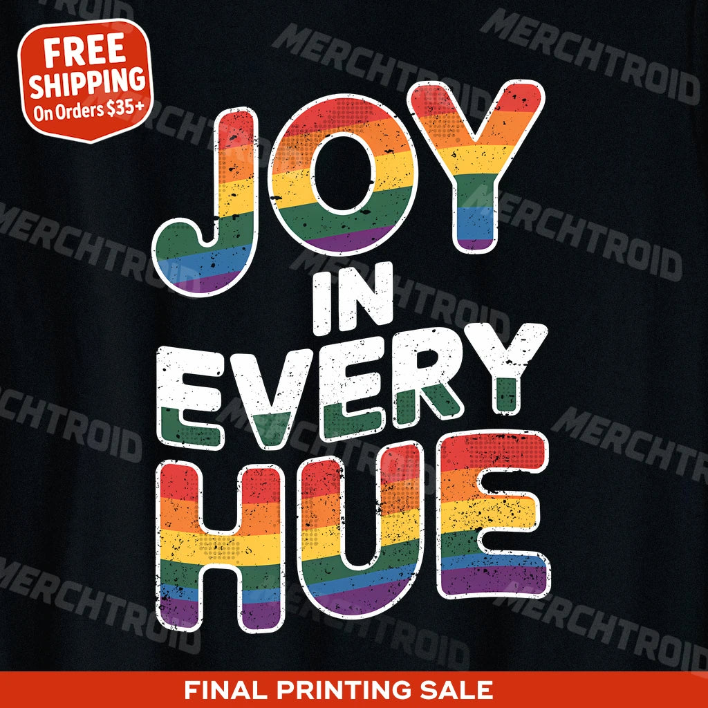 "Joy in Every Hue" lgbtq tee - product photo 9