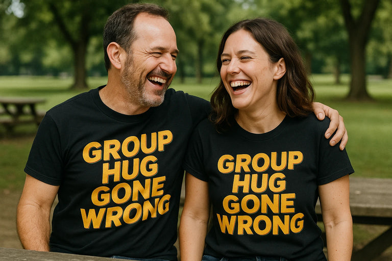 Person wearing the black family life t shirt graphic tee - 