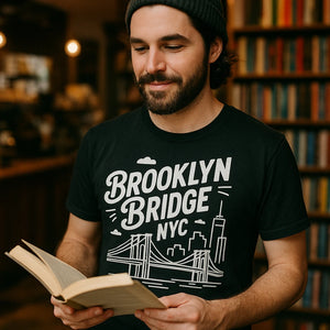 "Brooklyn Bridge NYC" new york city t shirt - product photo 8
