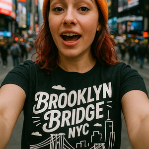 "Brooklyn Bridge NYC" new york city t shirt - product photo 7