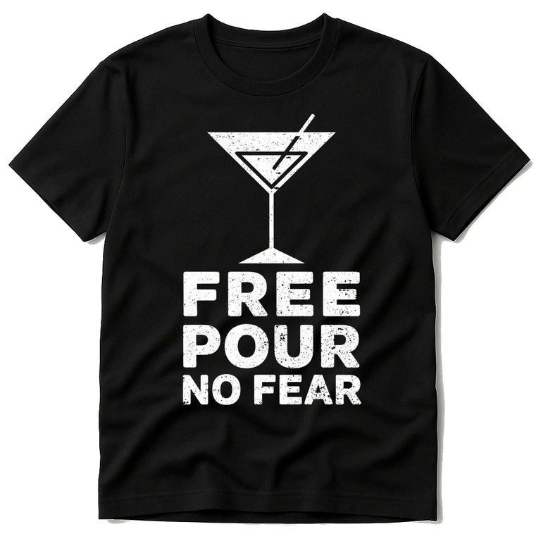 Black Bartender T Shirts Funny - 