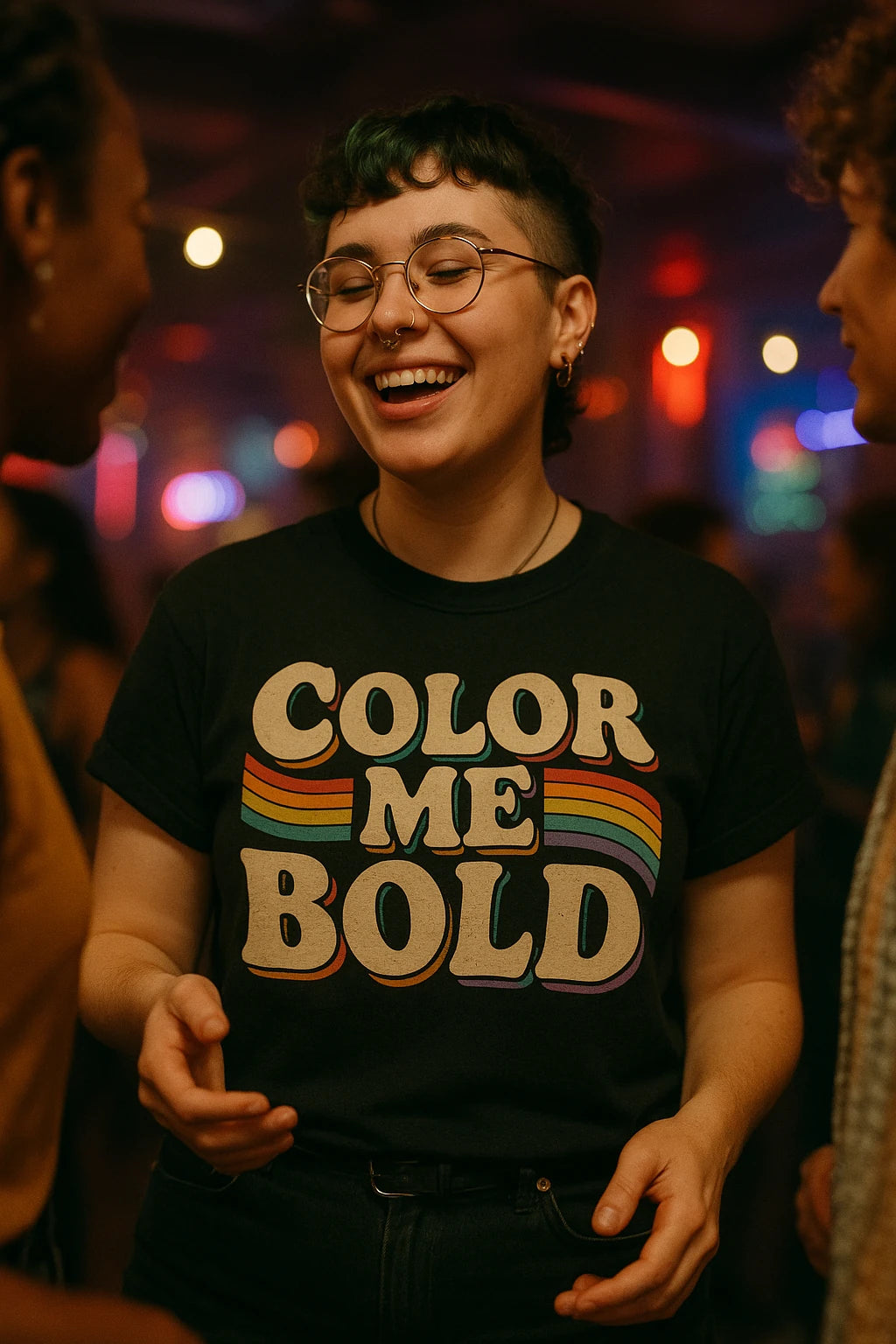 "Color Me Bold" lgbtq tee shirts - product photo 6