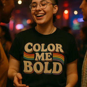 "Color Me Bold" lgbtq tee shirts - product photo 6