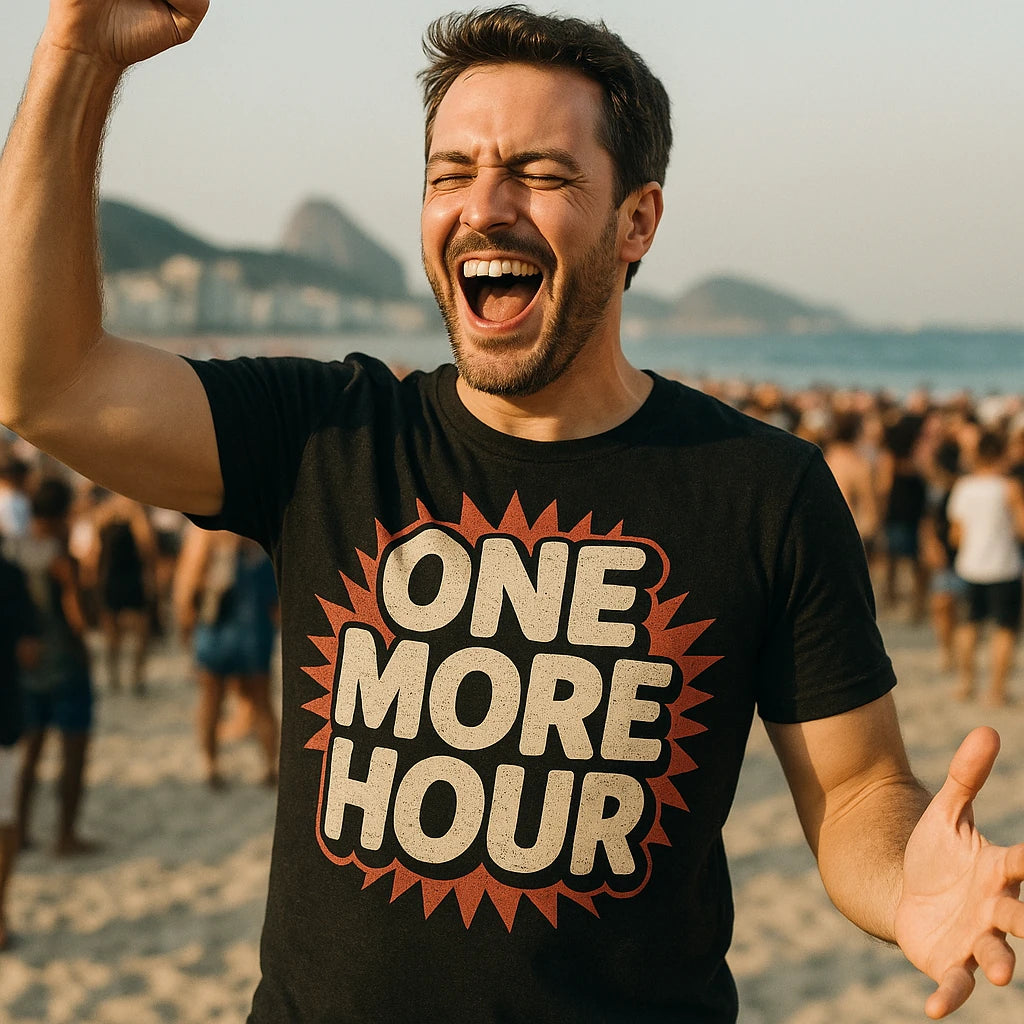 "One More Hour" new years shirts - product photo 8