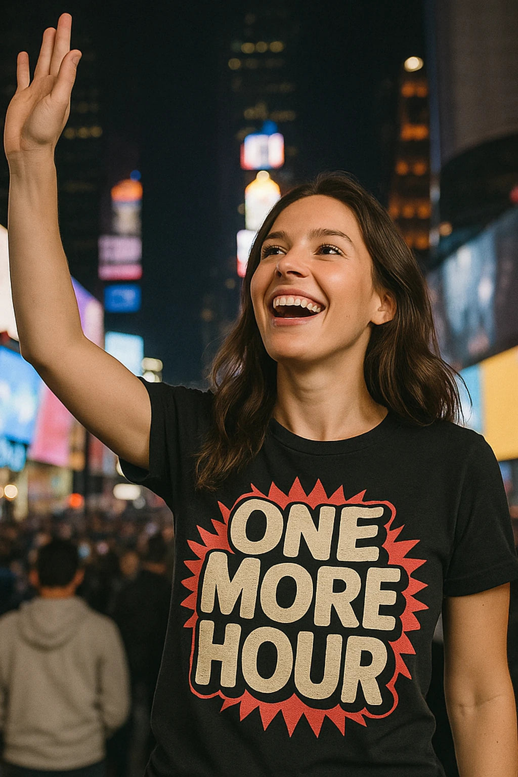 "One More Hour" new years shirts - product photo 7
