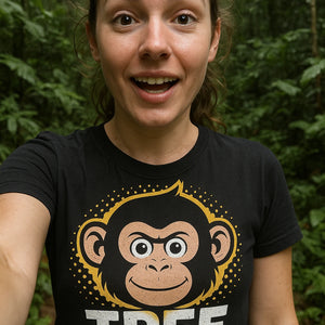 "Tree Boss" funny monkey t shirt - product photo 7