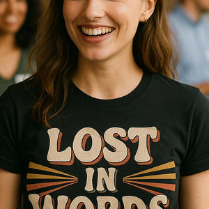 "Lost in Words" translator shirts - product photo 9