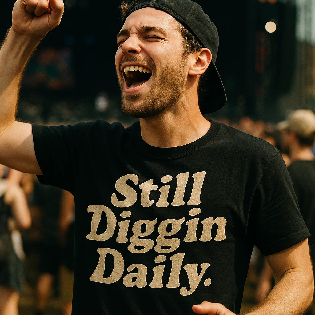 "Still Diggin Daily" hip hop tee shirts - product photo 8