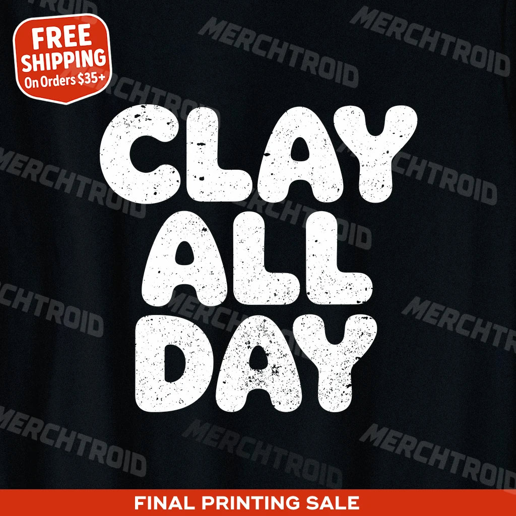 "Clay All Day" sculpting t shirt - product photo 9