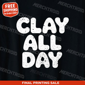 "Clay All Day" sculpting t shirt - product photo 9