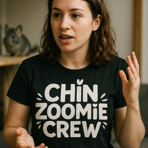 "Chin Zoomie Crew" t shirt chinchilla - product photo 8