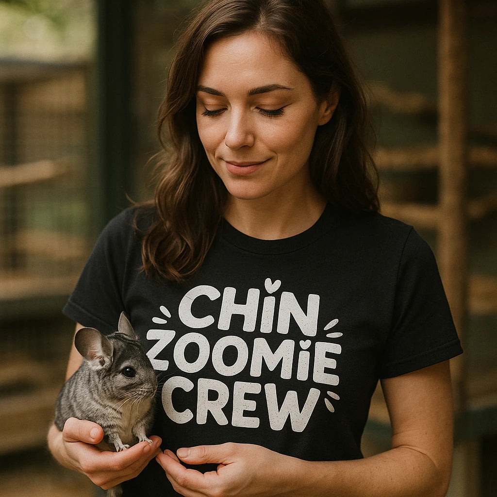"Chin Zoomie Crew" t shirt chinchilla - product photo 9