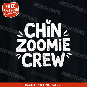 "Chin Zoomie Crew" t shirt chinchilla - product photo 10