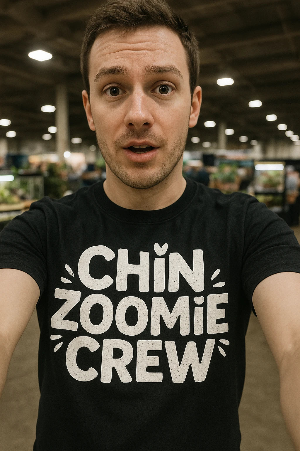 "Chin Zoomie Crew" t shirt chinchilla - product photo 7