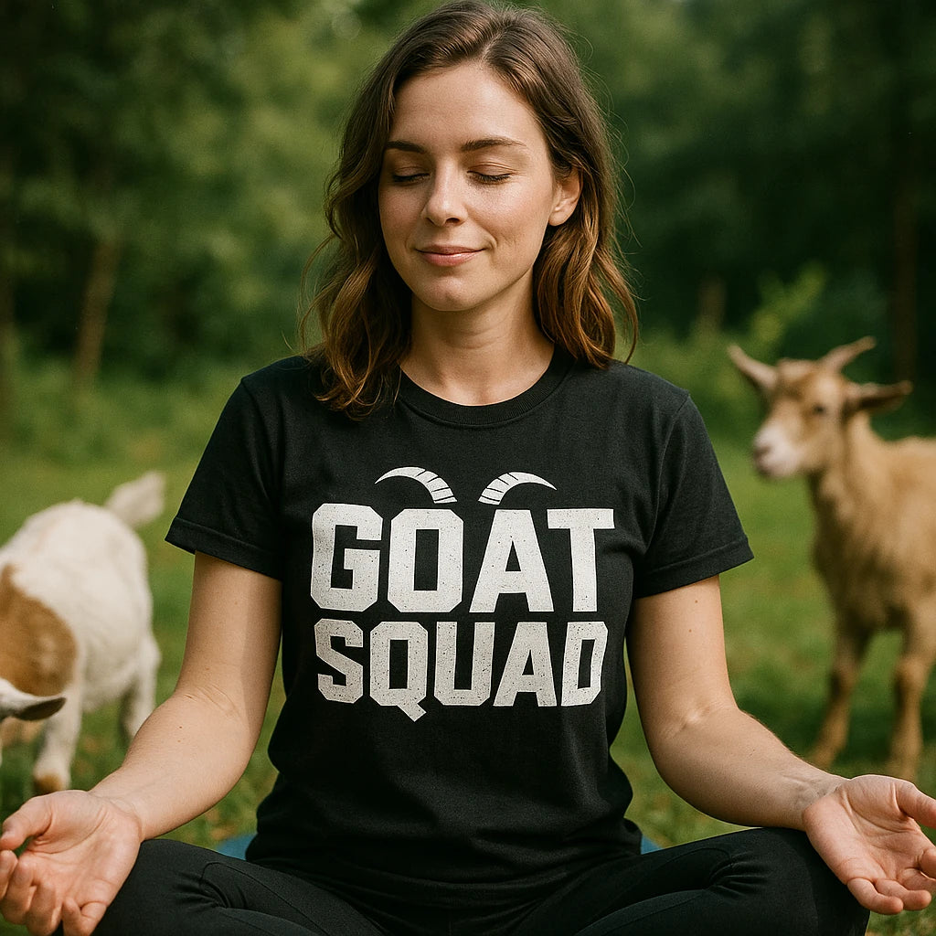 "Goat Squad" goats t shirt - product photo 9