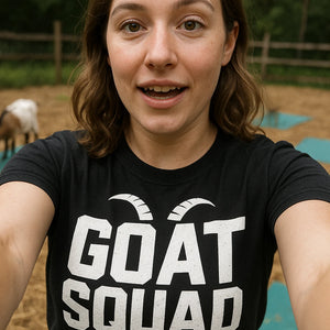 "Goat Squad" goats t shirt - product photo 7