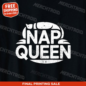 "Nap Queen" oversized sleep tee - product photo 9