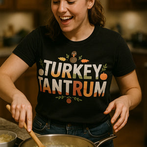 "Turkey Tantrum" black thanksgiving shirts - also a thanksgiving shirt ideas for family