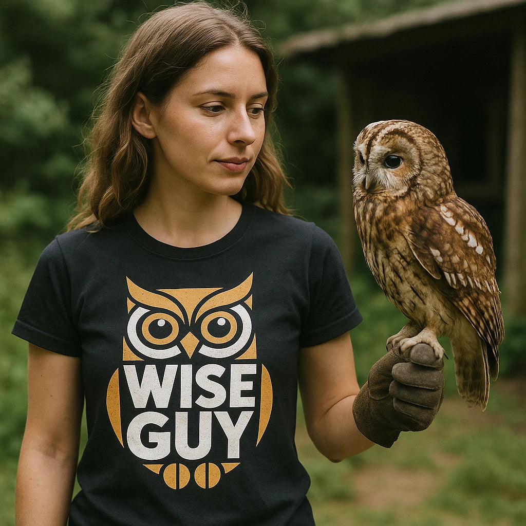 "Wise Guy" owl tee shirt - product photo 9