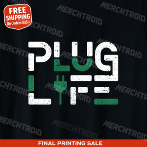 "Plug Life" electric car t shirt - product photo 10