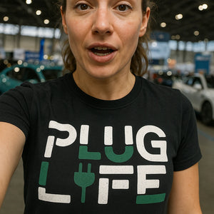"Plug Life" electric car t shirt - product photo 7
