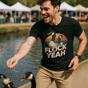 "Flock Yeah" geese t shirt - product photo 8