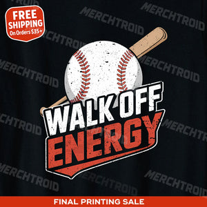"Walk Off Energy" baseball tee - product photo 9