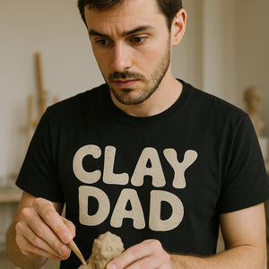 "Clay Dad" sculpting t shirt - product photo 8
