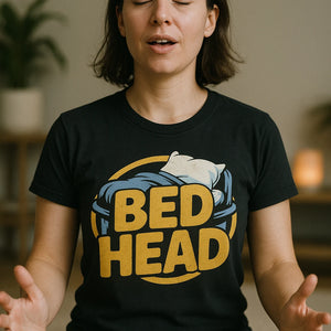 "Bed Head" button up sleep shirts - product photo 6