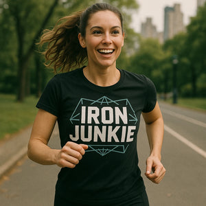 "Iron Junkie" best exercise shirts - product photo 7