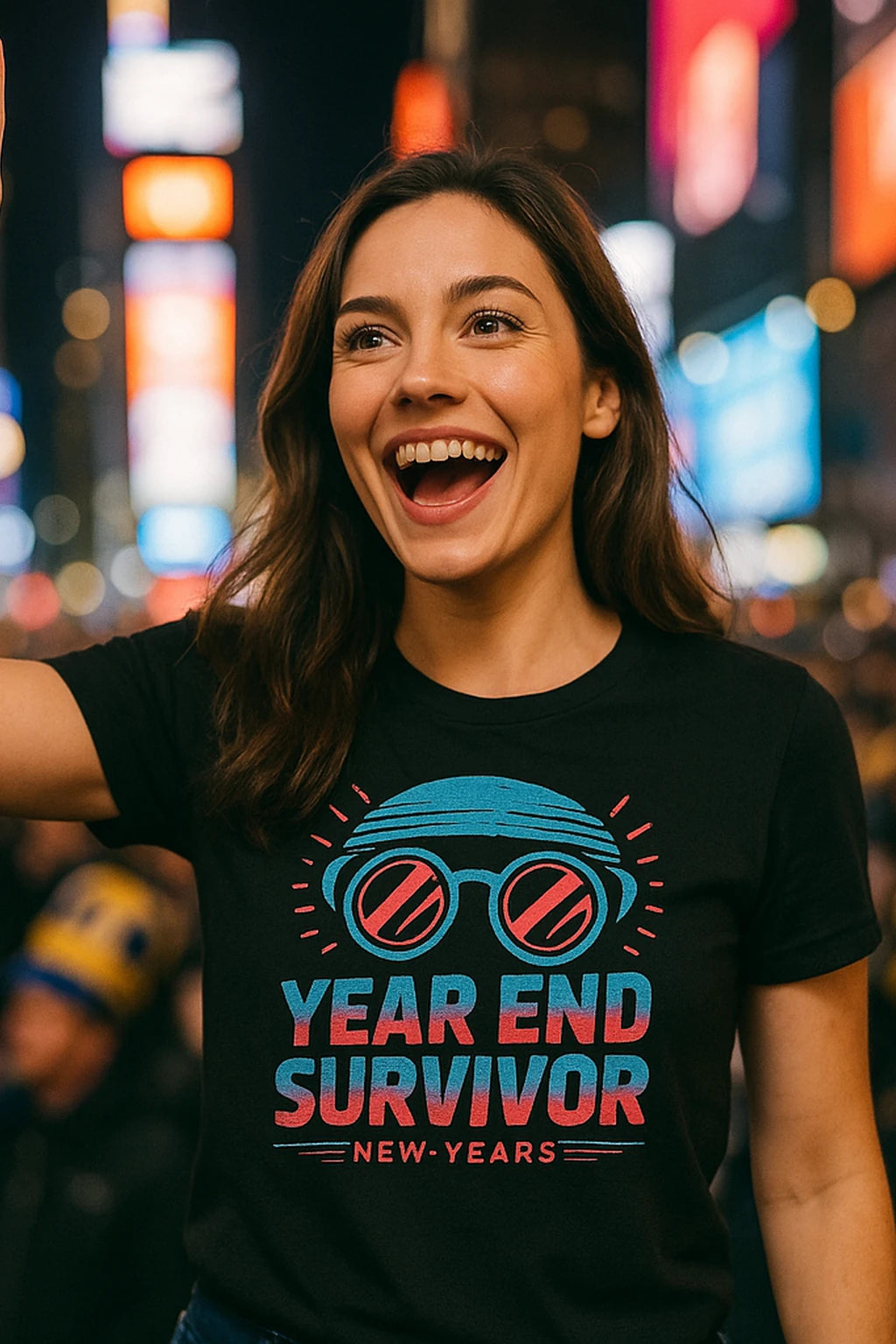 "Year End Survivor" new years eve shirts womens - product photo 7