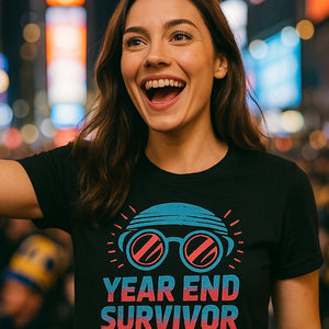 "Year End Survivor" new years eve shirts womens - product photo 7