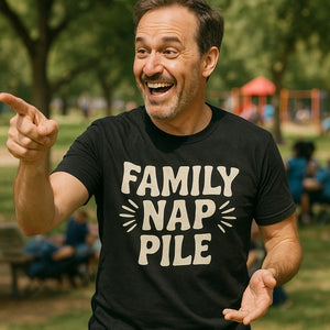 "Family Nap Pile" family life t shirt - product photo 8