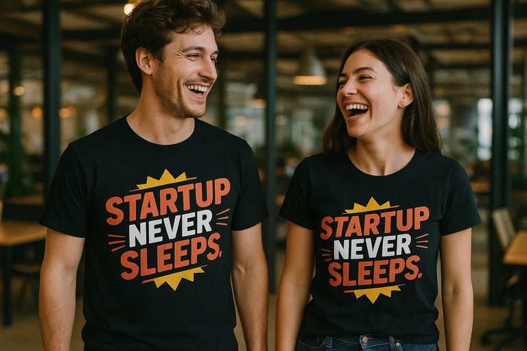 Person wearing the black entrepreneurs t shirt graphic tee - 
