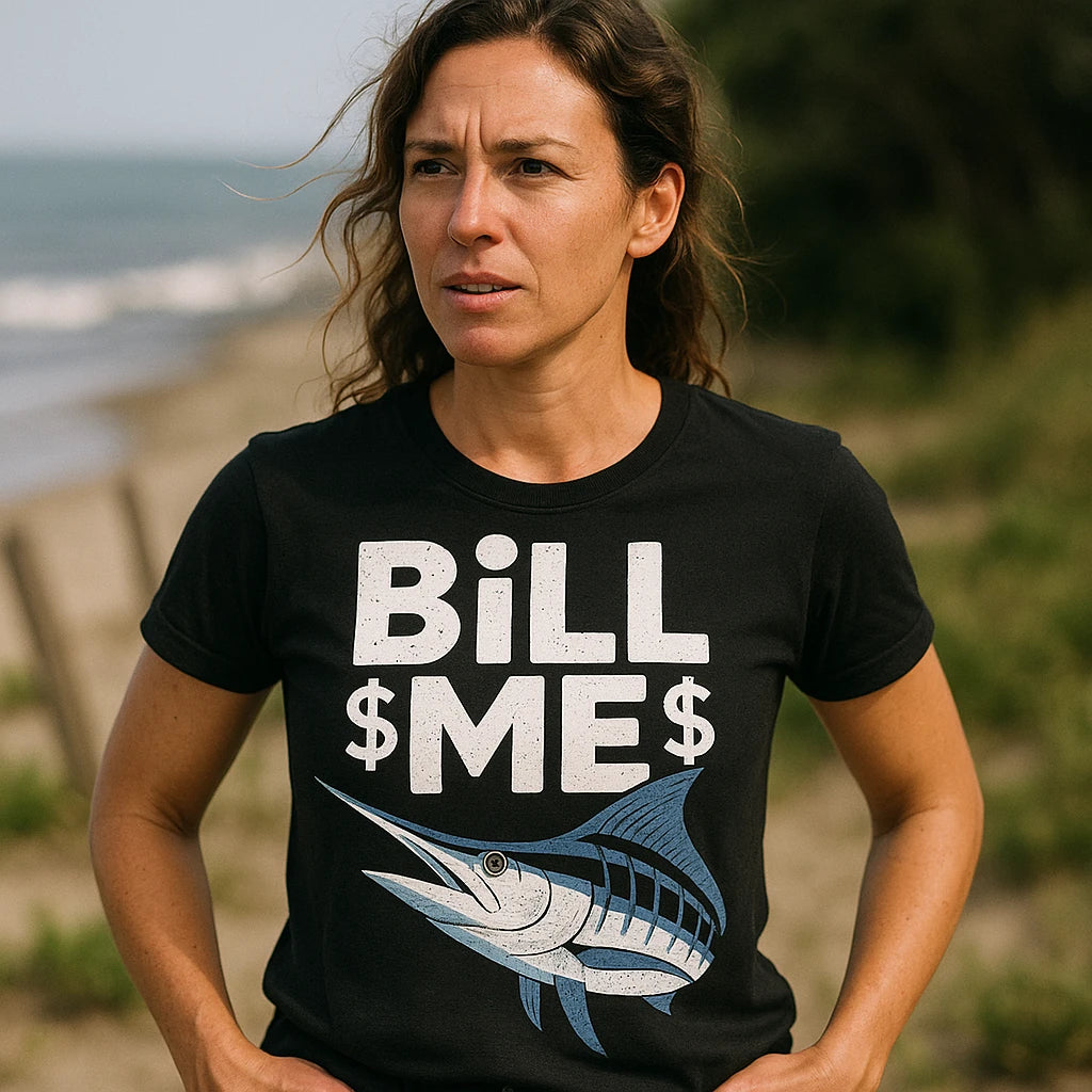 "Bill Me" marlin t shirt - product photo 9
