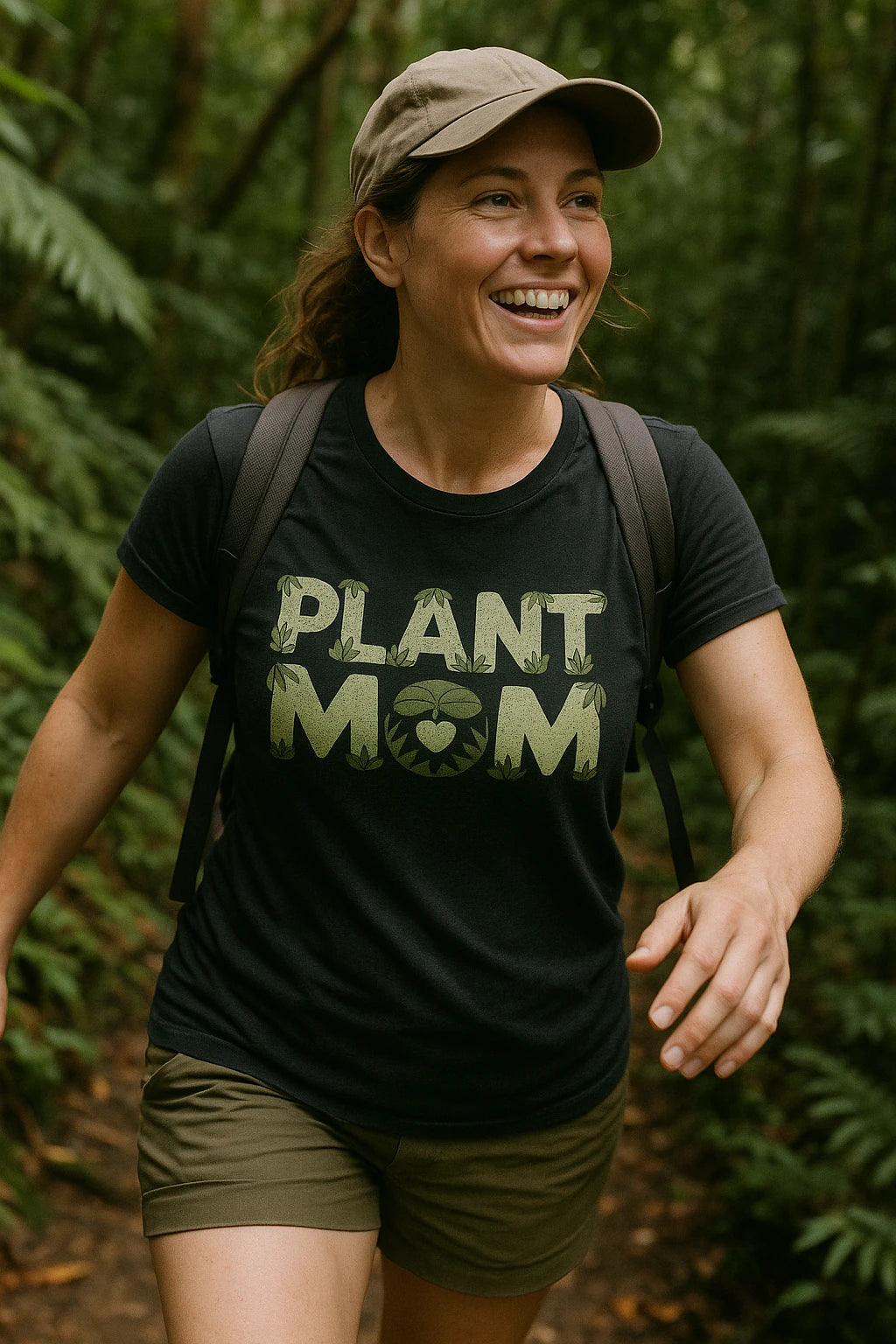 "Plant Mom" black rainforest alliance t shirt - a birthday gift for rainforest lover