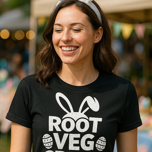 "Root Veg Crazy" mens easter shirts - product photo 7
