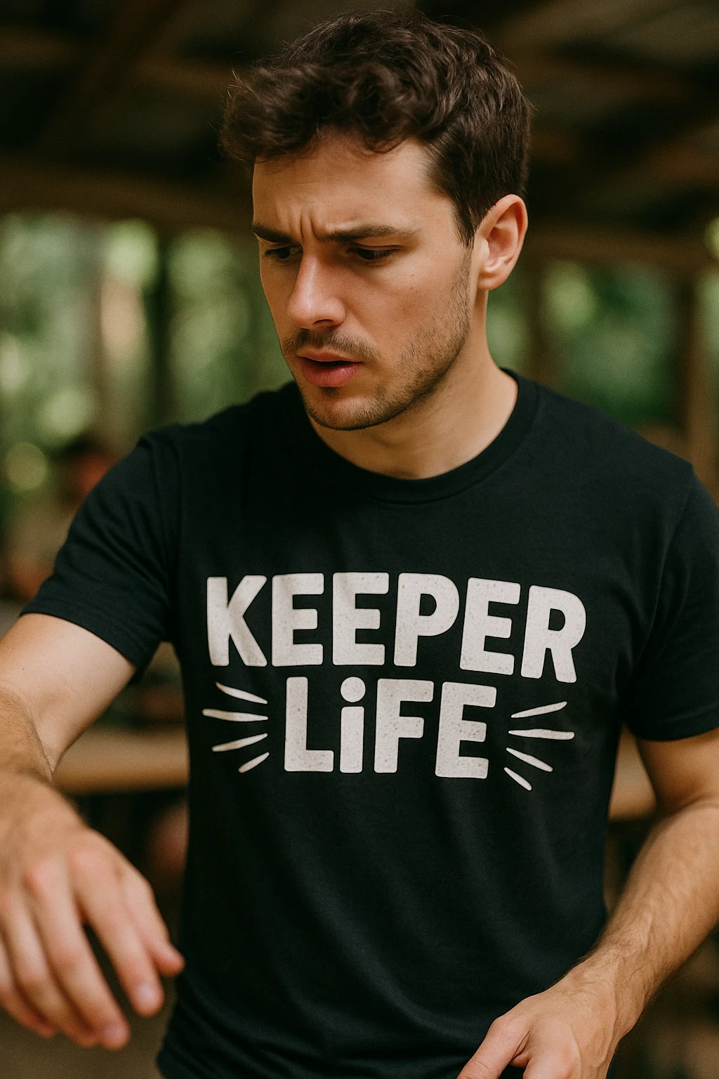 "Keeper Life" black zookeeper t shirt - a birthday gift for zookeeper