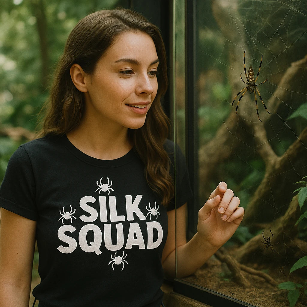 "Silk Squad" spider tee shirt - product photo 9