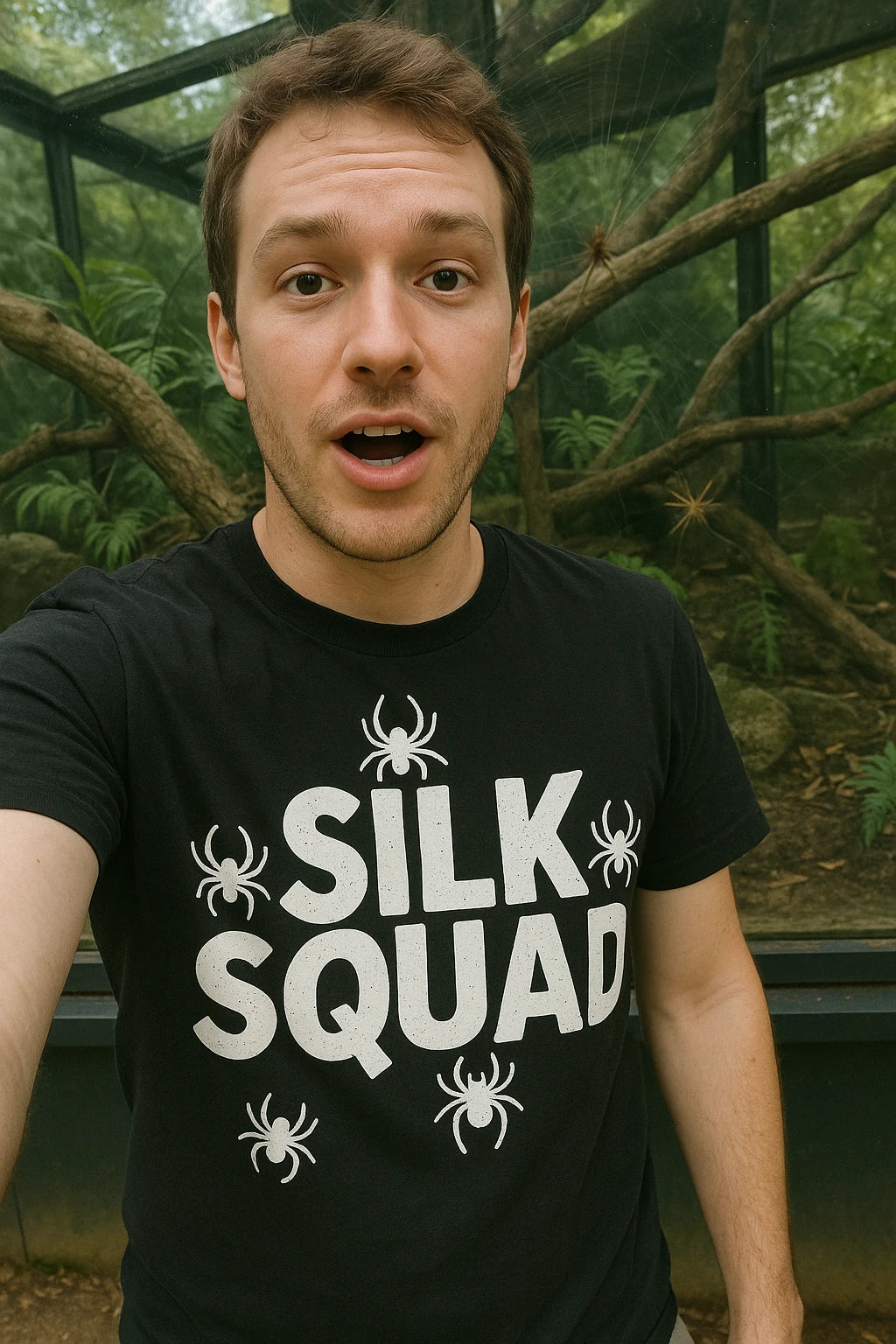 "Silk Squad" spider tee shirt - product photo 7