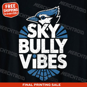 "Sky Bully Vibes" blue jay t shirt - product photo 10