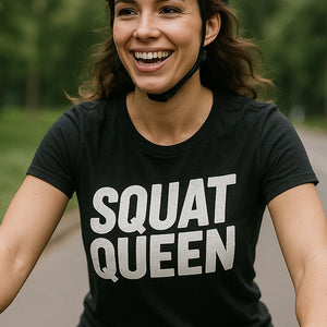 "Squat Queen" exercise shirts mens - product photo 7