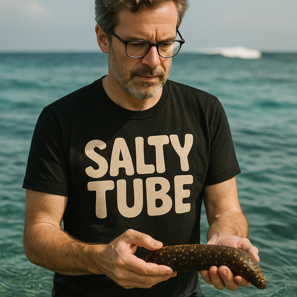 "Salty Tube" cool as a cucumber t shirt - product photo 8